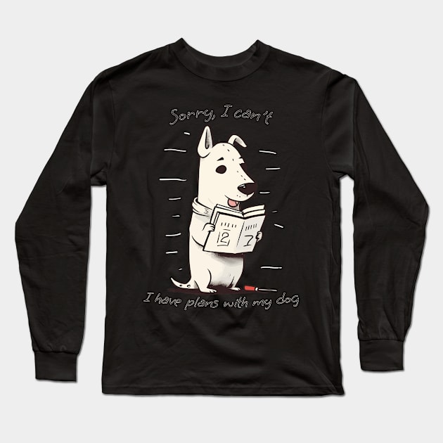 Pawsitively Busy Long Sleeve T-Shirt by Vexera